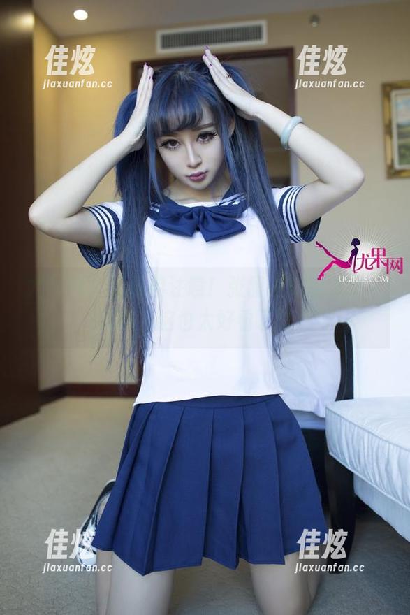 尤果网 - 制服控注意！张馥棋原图资源，哇塞，这也太好看了吧！